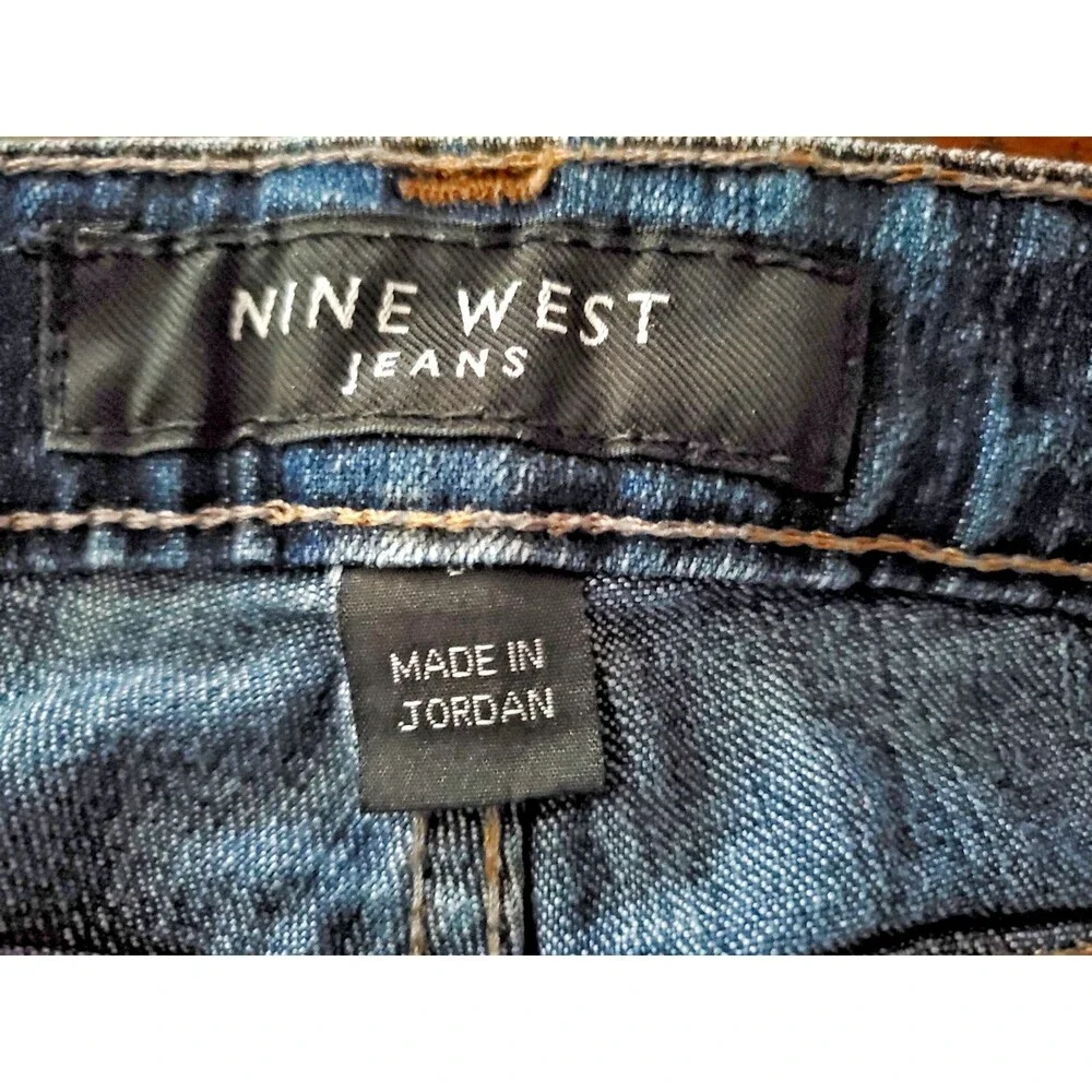 Nine West Women's Bootcut Stretch Blue Jeans - Size 8